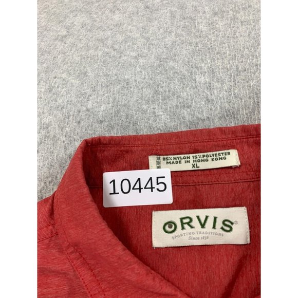 Orvis Nylon Blend Long Sleeve Solid Double Pocket Button Down Shirt‎ (Men's XL) - Picture 5 of 12
